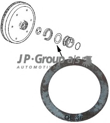 JP GROUP 8110450502 -  Дистанционная шайба, коленчатый вал